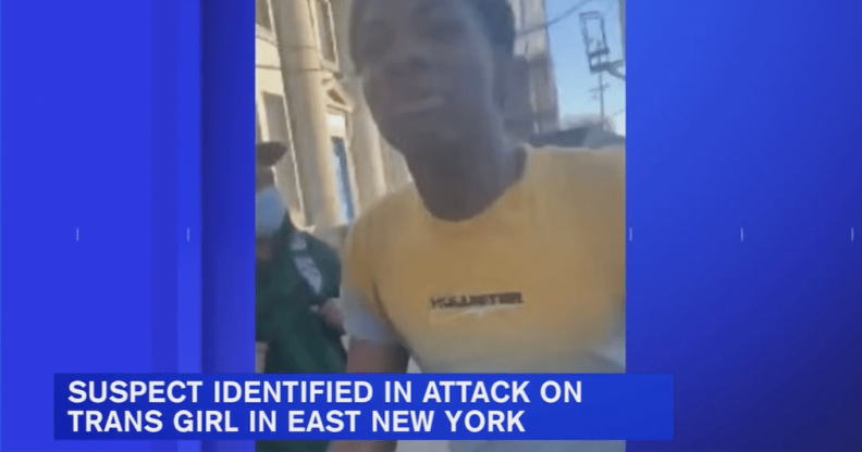 the suspect, who allegedly attacked a trans girl in Brooklyn, New York