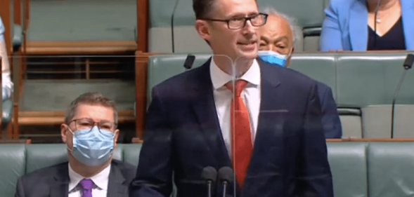 MP Stephen Jones slammed Scott Morrison's Religious Discrimination Bill in parliament