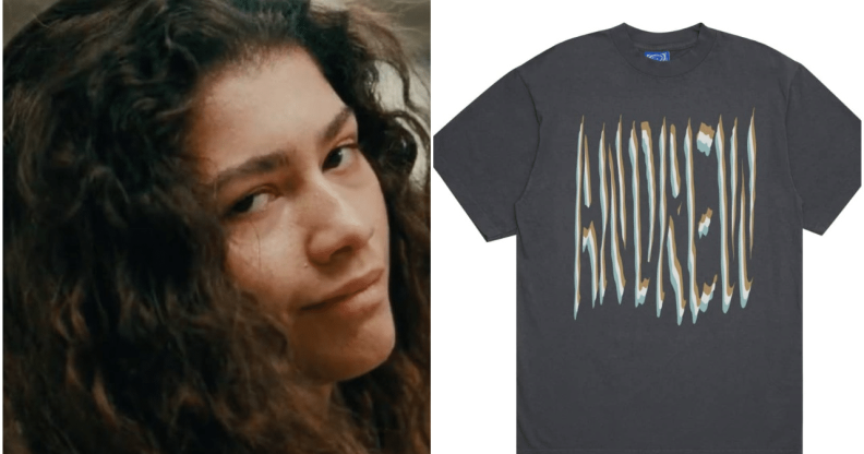 Zendaya's character, Rue repped a skater t-shirt in episode five of Euphoria.