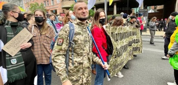 Viktor Pylypenko, an LGBT+ activist in Ukraine