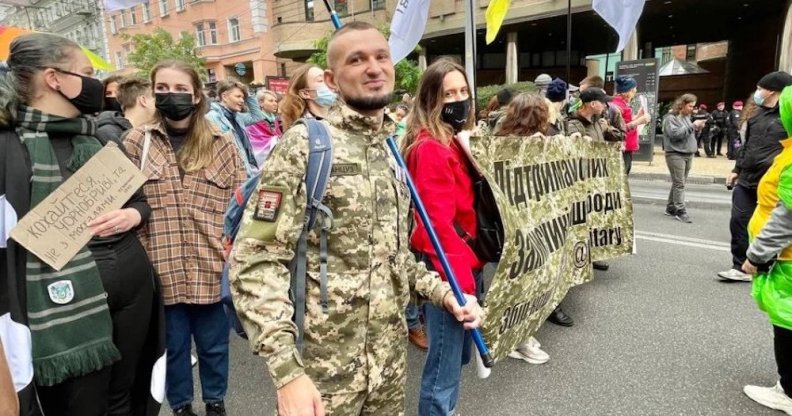 Viktor Pylypenko, an LGBT+ activist in Ukraine