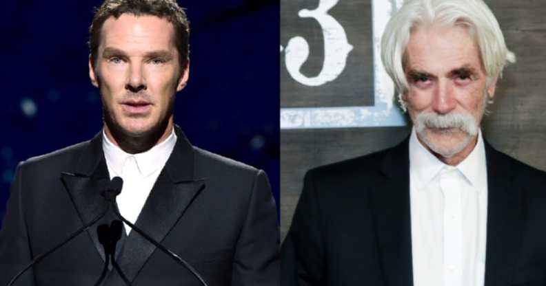 Actor Benedict Cumberbatch and actor Sam Elliott