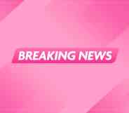The words 'breaking news" on a pink backdrop