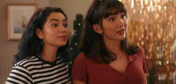 Rowan Blanchard and Auli’i Cravalho in Hulu's Crush