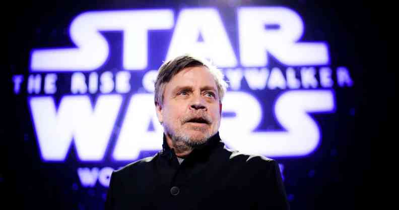 Mark Hamill attends the Premiere of Disney's "Star Wars: The Rise Of Skywalker"