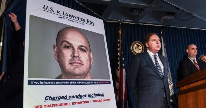 United States Attorney for the Southern District of New York, Geoffrey Berman, announces the indictment against Larry Ray in February, 2020