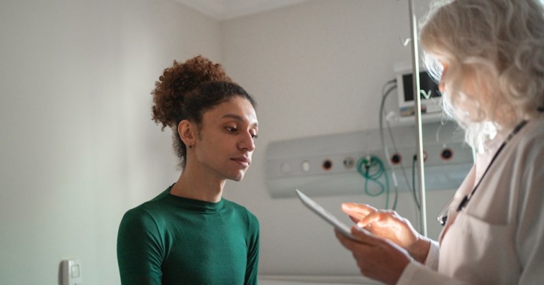 trans person with NHS doctor