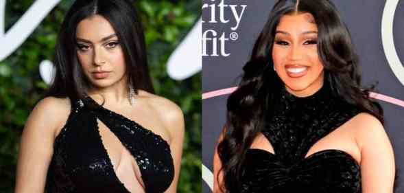 Side by side images of Charli XCX and Cardi B