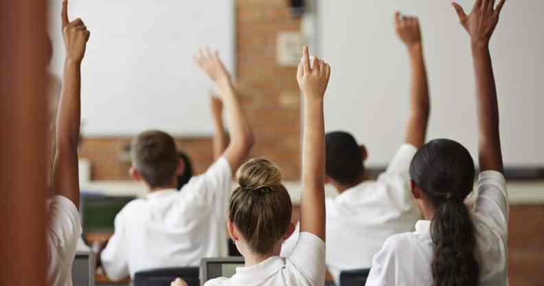 Children in a classroom