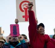 International Women's Day rally in New York