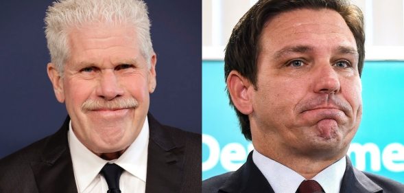 Ron Perlman (left) and Ron DeSantis (right)
