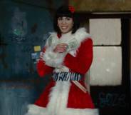 Angel Dumott Schunard sings "Today 4 U, Tomorrow 4 Me" during the Rent film