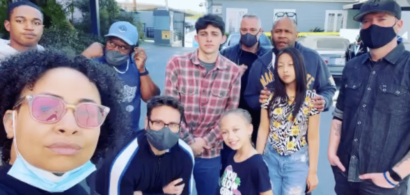 Raven-Symoné and the cast of her Disney Channel show Raven's Home