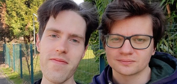 Yuriy (L) and Nazar (R) have made Paris their new home since they left Ukraine.