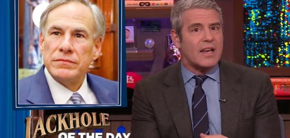 Andy Cohen blasts Greg Abbott as a 'bully' on Watch What Happens Live with Andy Cohen