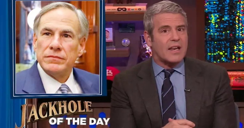 Andy Cohen blasts Greg Abbott as a 'bully' on Watch What Happens Live with Andy Cohen