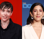 Elliot Page and Stephanie Beatriz