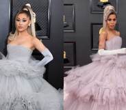 Ariana Grande and Trinity K. Bonet at the Grammys 2022