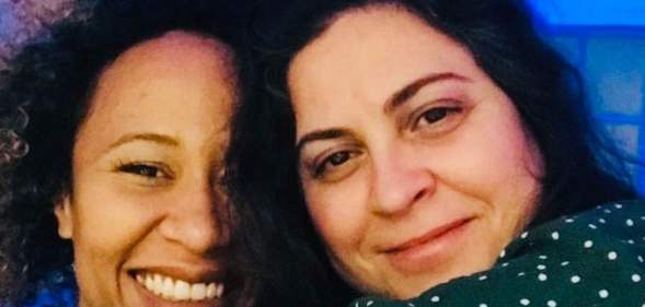 Emeli Sandé with her partner Yoana