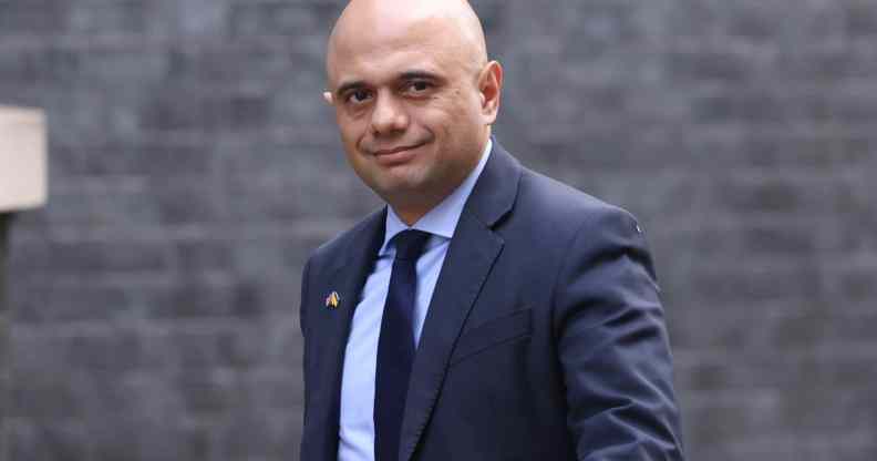 Sajid Javid walks out of Number 10 Downing Street