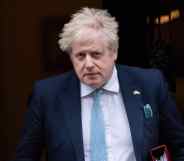 Boris Johnson leaves 10 Downing Street