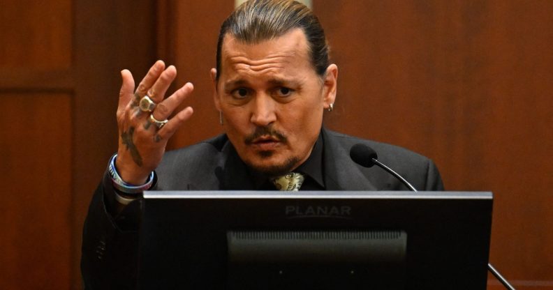 Johnny Depp denies striking Amber Heard during defamation trial in Virginia