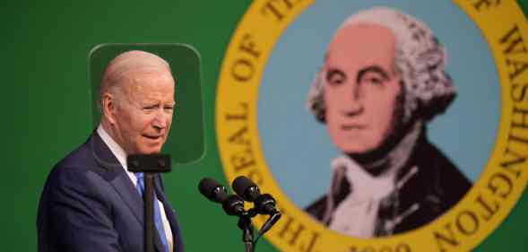 Joe Biden speaks at a Washington event