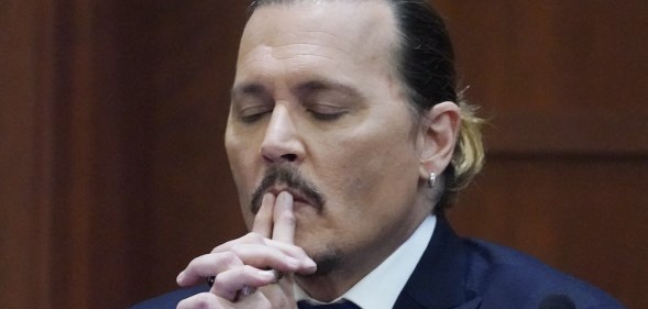 Johnny Depp testifies in the courtroom