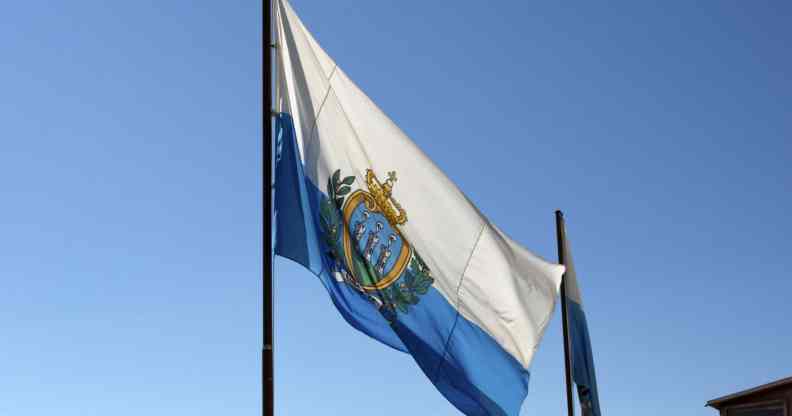 Flag of San Marino.