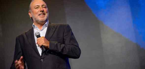 Former Hillsong leader Brian Houston at the grand opening of Hillsong Atlanta, 2021