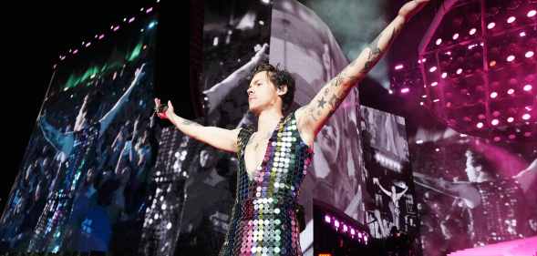 Harry Styles performs on the Coachella