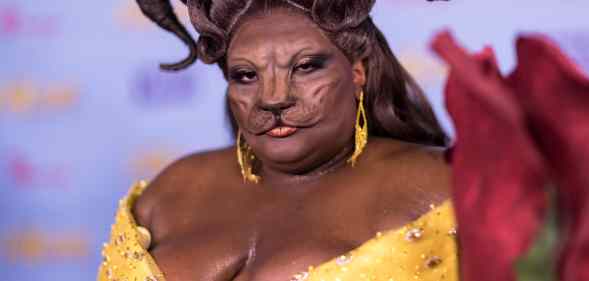 Kornbread in Beauty and the Beast couture