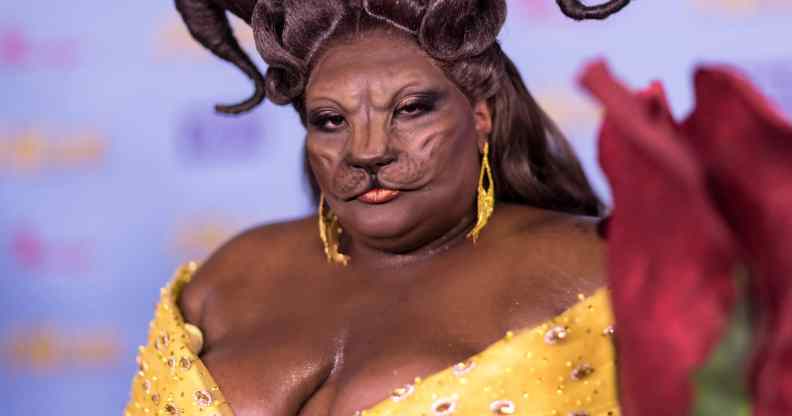 Kornbread in Beauty and the Beast couture