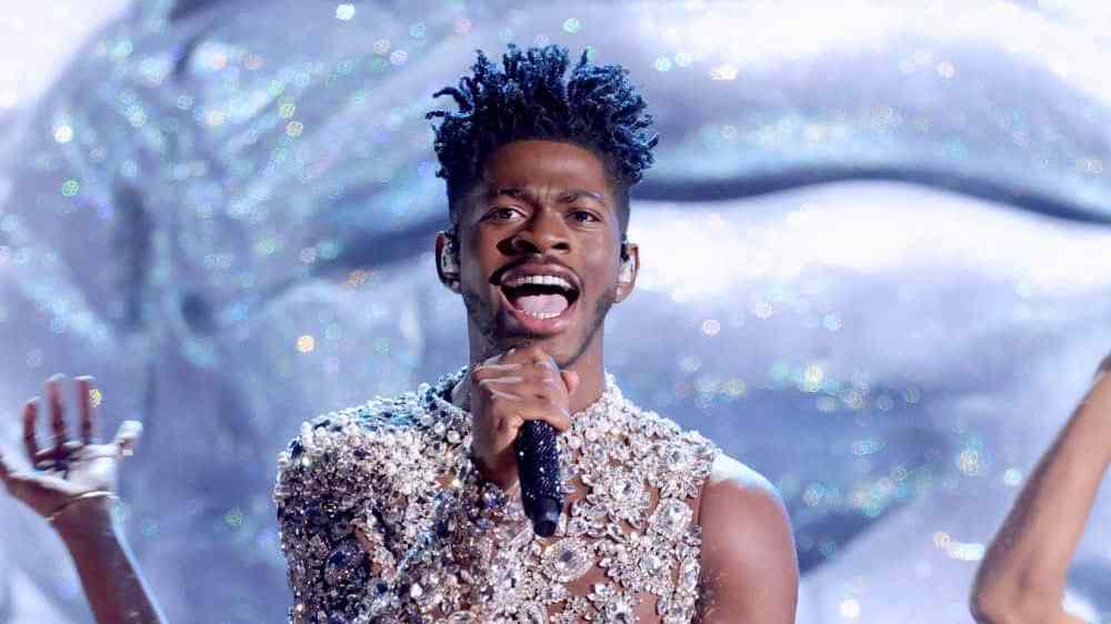 Lil Nas X performs at the 64th annual Grammy awards ceremony