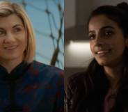 Side by side images of the 13th Doctor (Jodie Whittaker) and Yaz (Mandip Gill) from the TV show Doctor Who