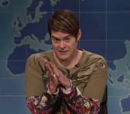 Bill Hader plays gay Saturday Night Live (SNL) character Stefon on the show's Weekend Update segment