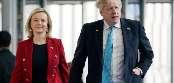 Liz Truss and Boris Johnson