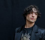 Ezra Miller attends the Vivienne Westwood show