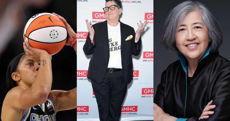 Lesbian Visibility Week icons Candace Parker, Lea DeLaria and Chantale Wong