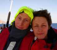 Lesbian couple Meg Stone and Elena Ivanova
