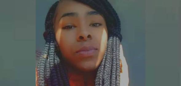 Ariyanna Mitchell is pictured looking at the camera in a selfie of the trans teen