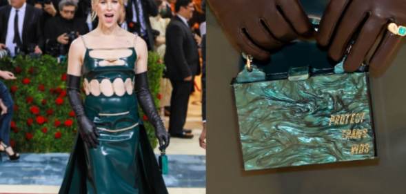 Tommy Dorfman attended the Met Gala with a "Protect Trans Kids" message.