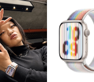 Apple has unveiled its rainbow-infused watch band to mark Pride Month.