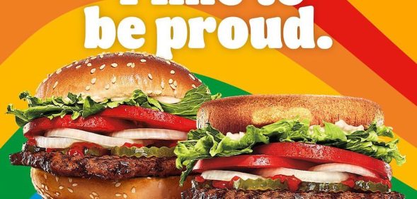 Burger King Austria's Pride Whopper with the words "time to be proud"