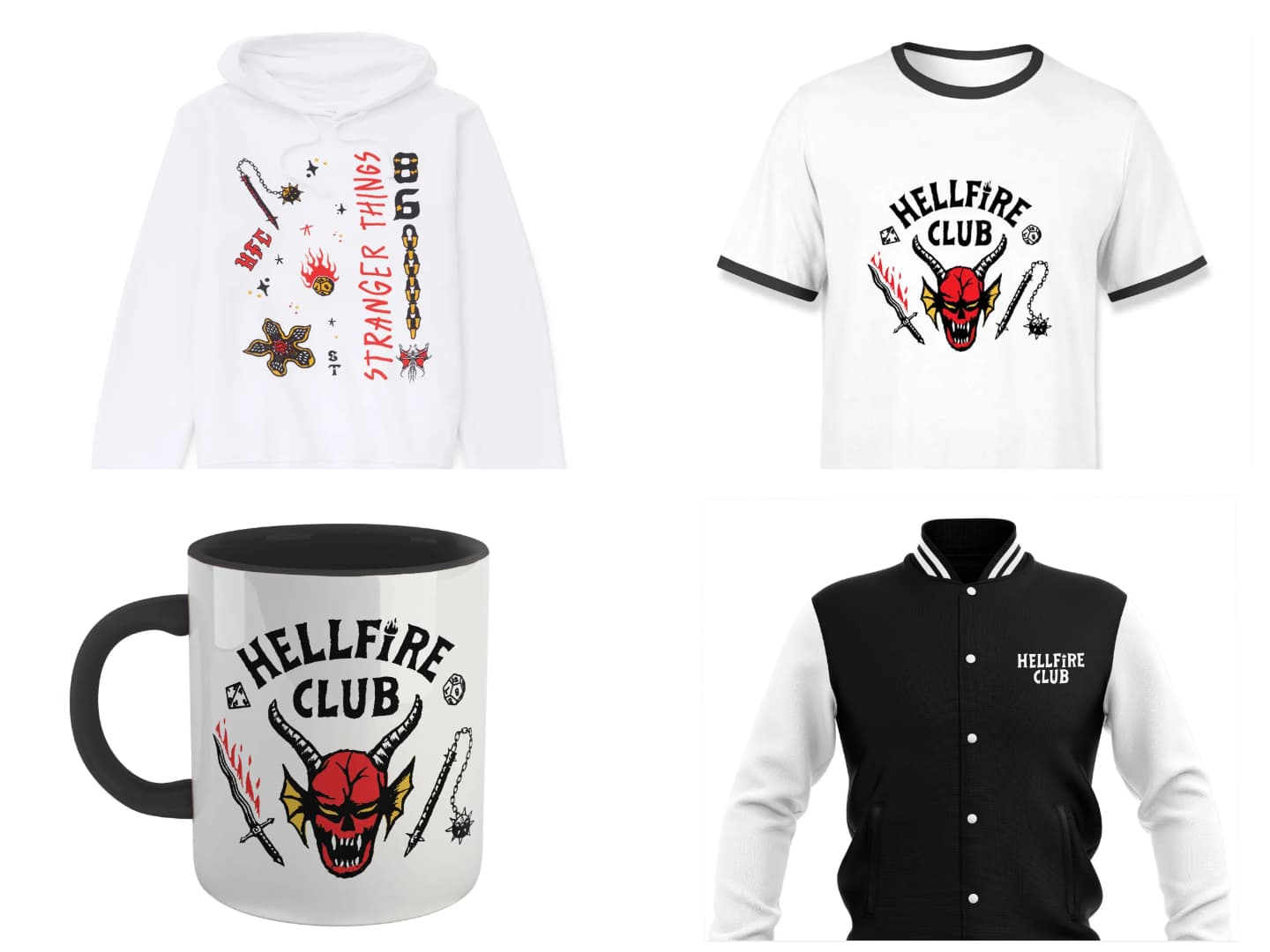 Stranger Things - Hellfire Club Girls Hoodie - Shirtstore