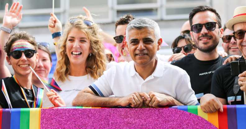 Sadiq Khan at Pride in London