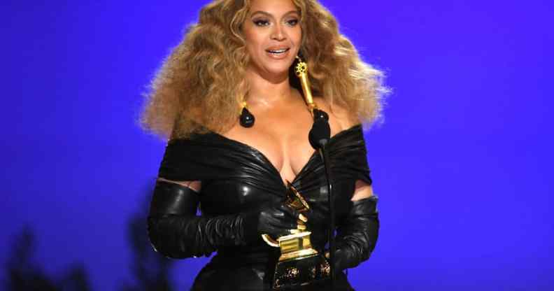 Beyoncé accepts the Best R&B Performance award for 'Black Parade' onstage during the 63rd Annual GRAMMY Awards.