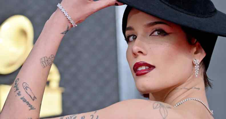 Halsey attends the 64th Annual GRAMMY Awards