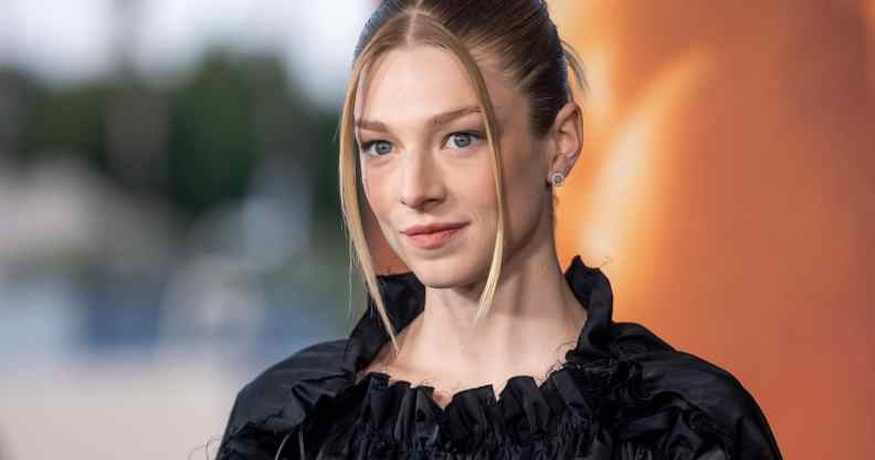 Hunter Schafer attends a red carpet event
