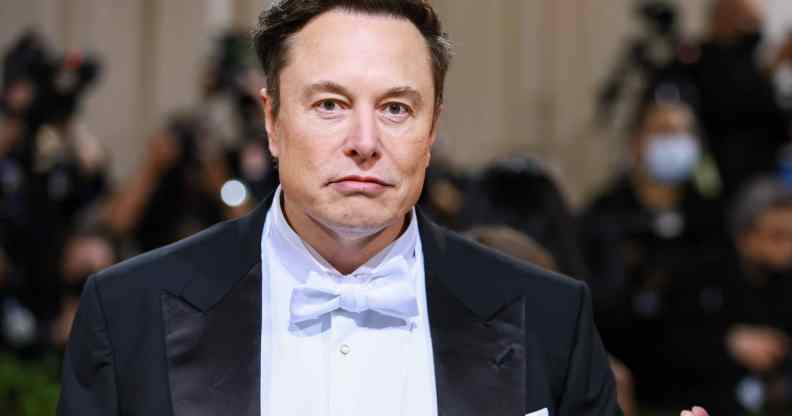Elon Musk at the Met Gala 2022